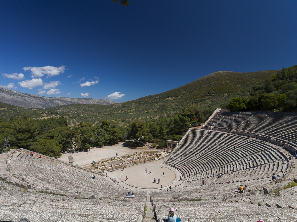 Das große, berühmte Theater von Epidaurus