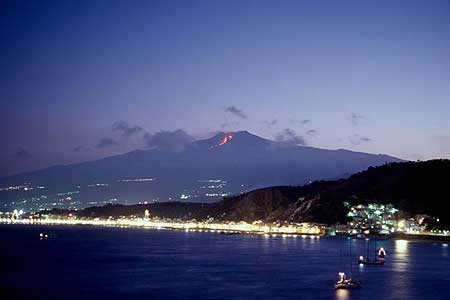 Etna seen from Taormina