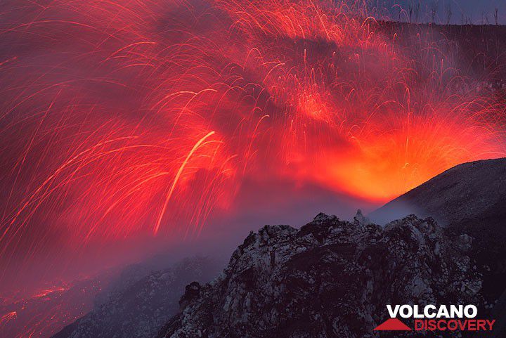 Eruption from Ibu's active dome