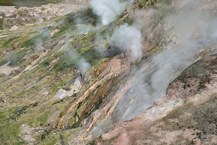 Geysers in the Valley of Geysers