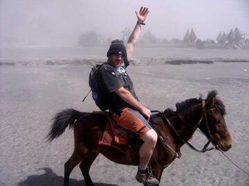 Horse-riding at Bromo