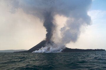 Erupting Krakatau