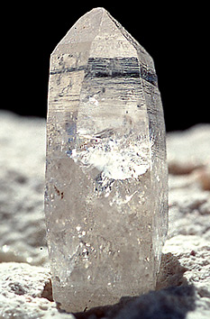 Quartz crystal from the Greek volcano island Milos