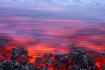 Lava flow on Etna (Italy)