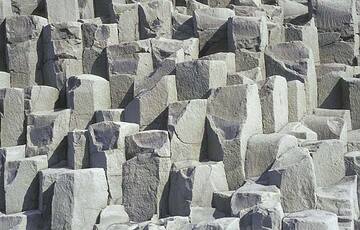 Basaltic columnar-jointed lava (Iceland)