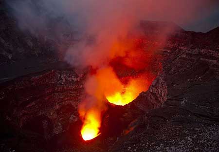 Volcanoes in the South Sea