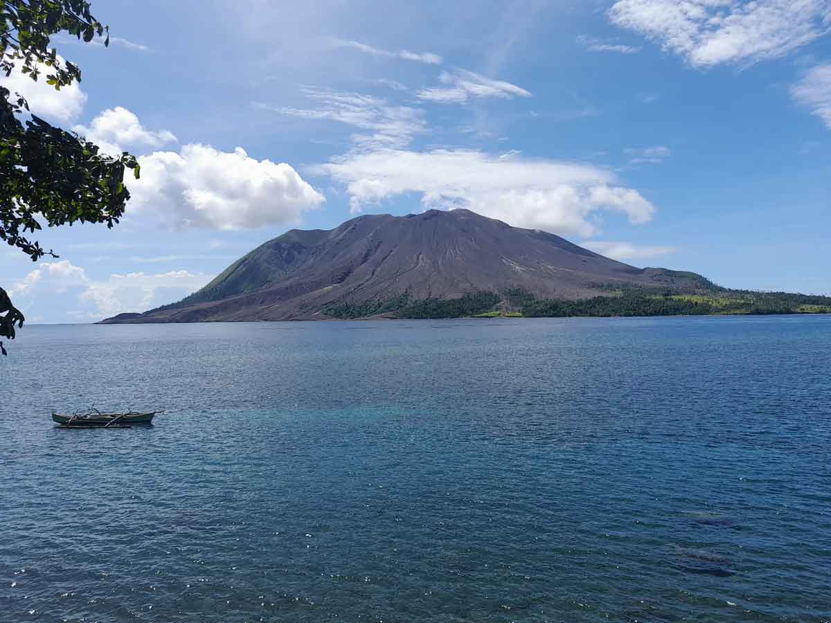 Ruang volcano seen in Jan 2025 (image: T Hoyer)
