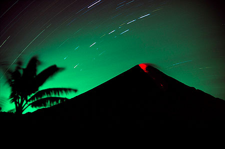 Night time mild eruptions from Semeru