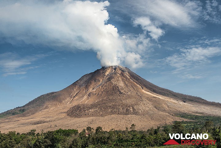 Sinabung volcano in July 2015